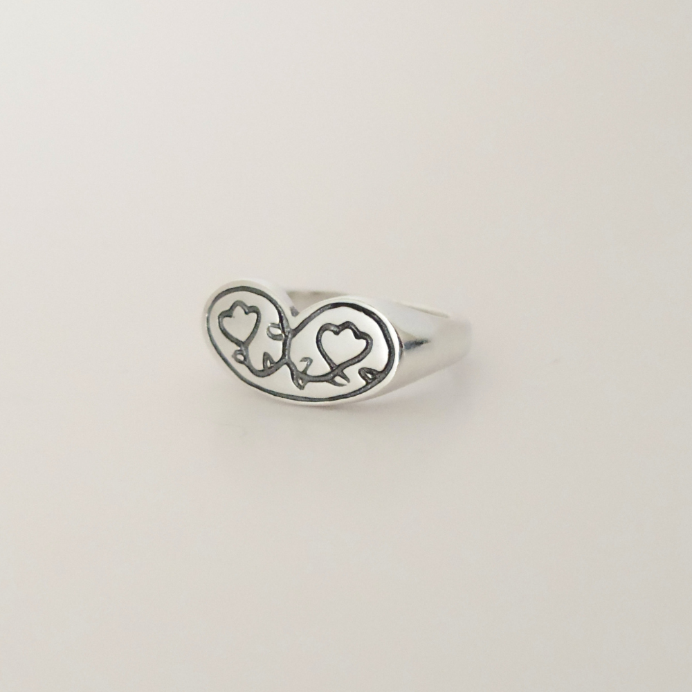 Anillo Sello Flora