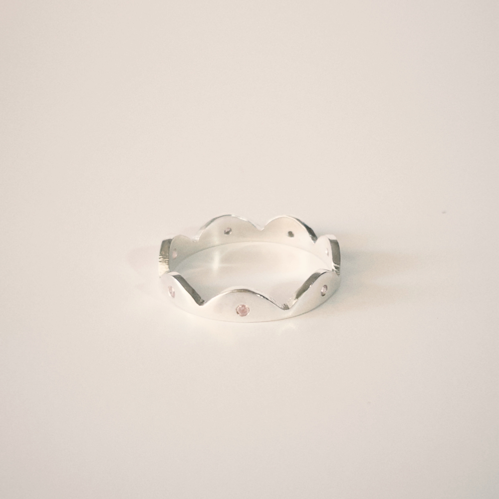 Anillo Cinta Arbusto Engaste
